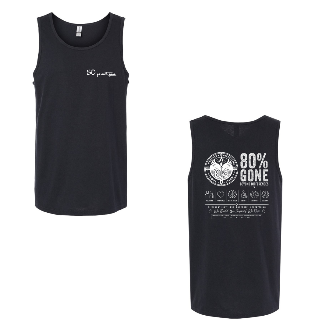 80 PERCENT GONE BEYOND DIFFRENCES PREMIUM TANK TOP