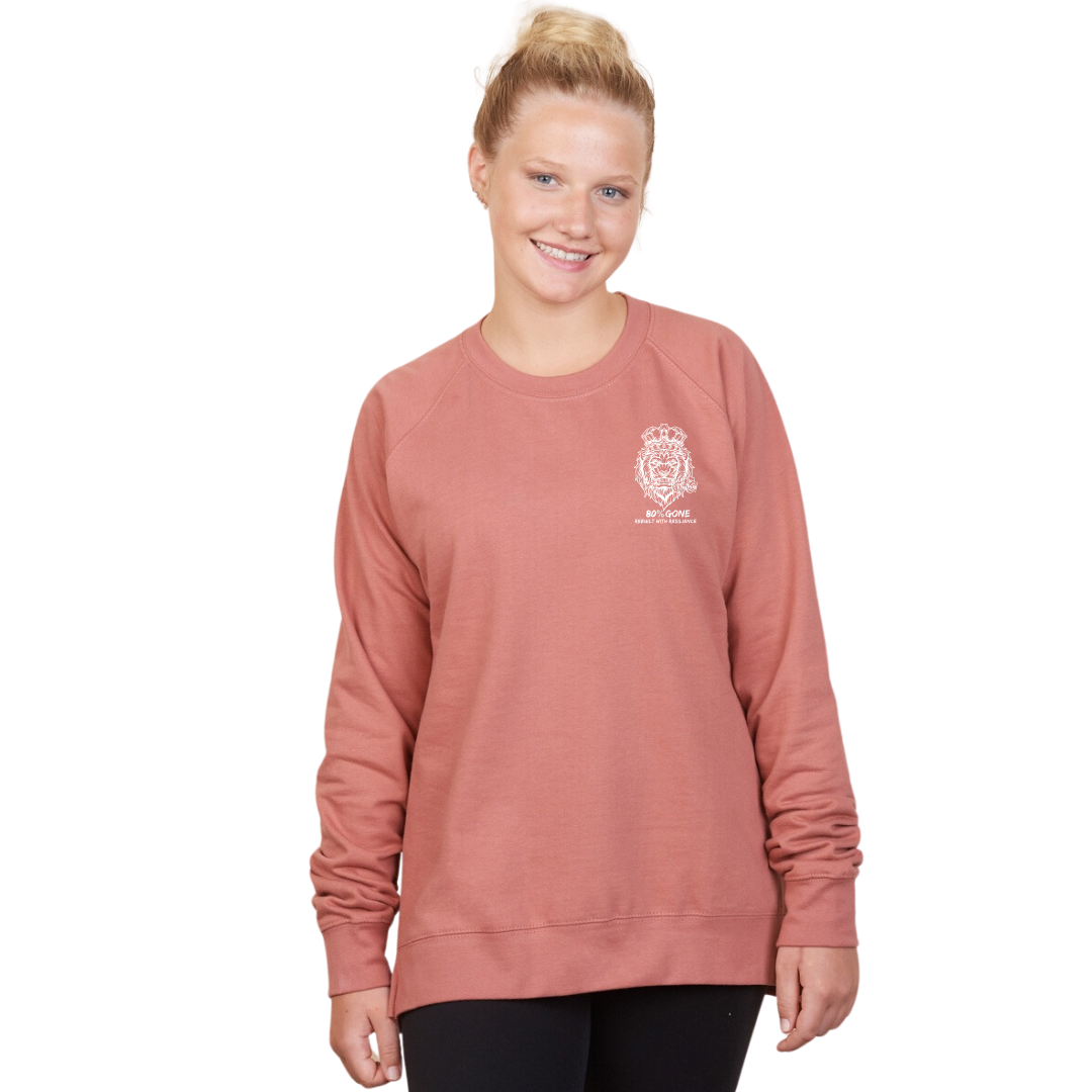 80 Percent Gone - Women's Crew Neck - Lion Logo (S-4XL)