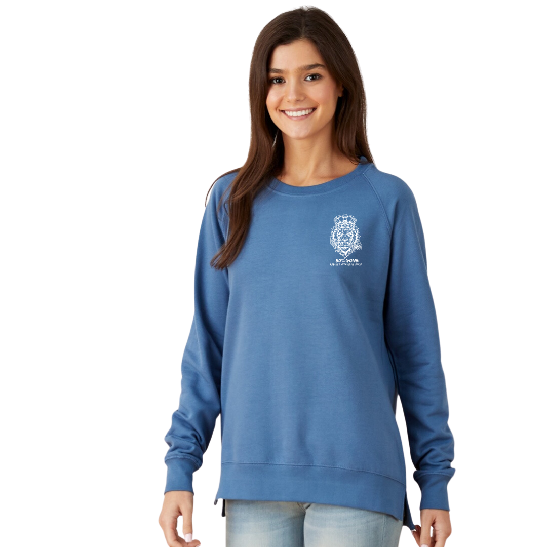 80 Percent Gone - Women's Crew Neck - Lion Logo (S-4XL)