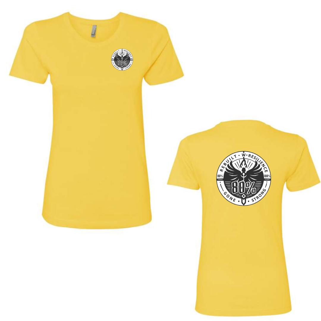80 Percent Gone - Women's Tee - SLIM FIT - Classic Logo