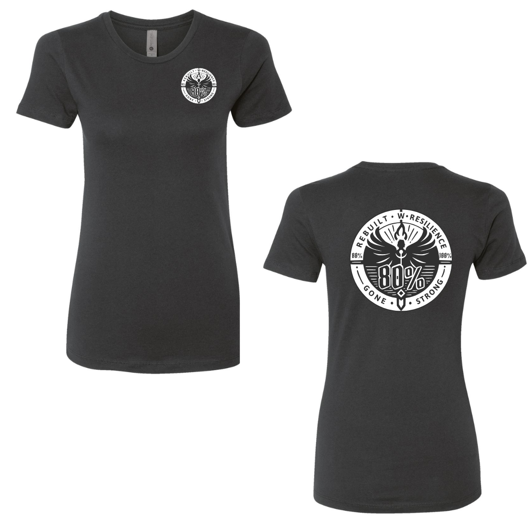 80 Percent Gone - Women's Tee - SLIM FIT - Classic Logo