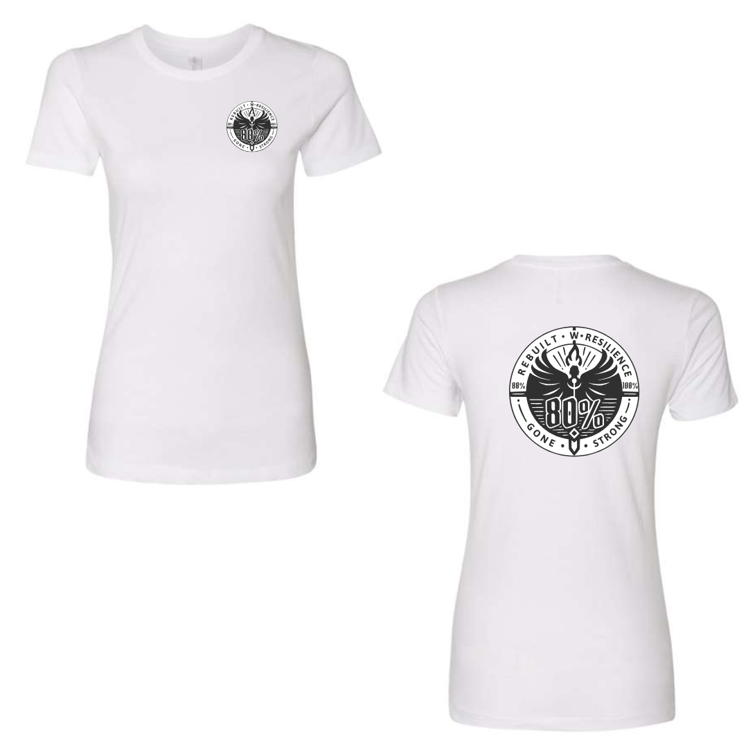 80 Percent Gone - Women's Tee - SLIM FIT - Classic Logo