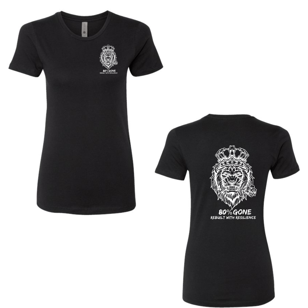 80 Percent Gone - Women's Tee - SLIM FIT - Lion Logo