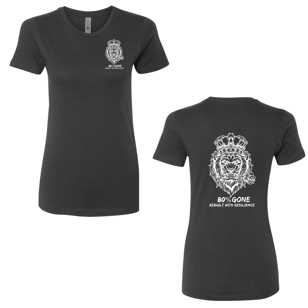 80 Percent Gone - Women's Tee - SLIM FIT - Lion Logo