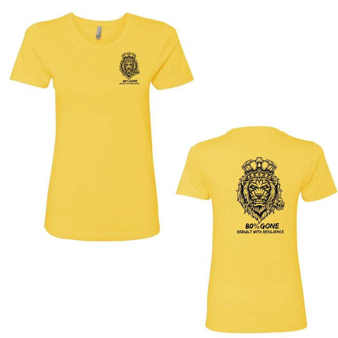 80 Percent Gone - Women's Tee - SLIM FIT - Lion Logo