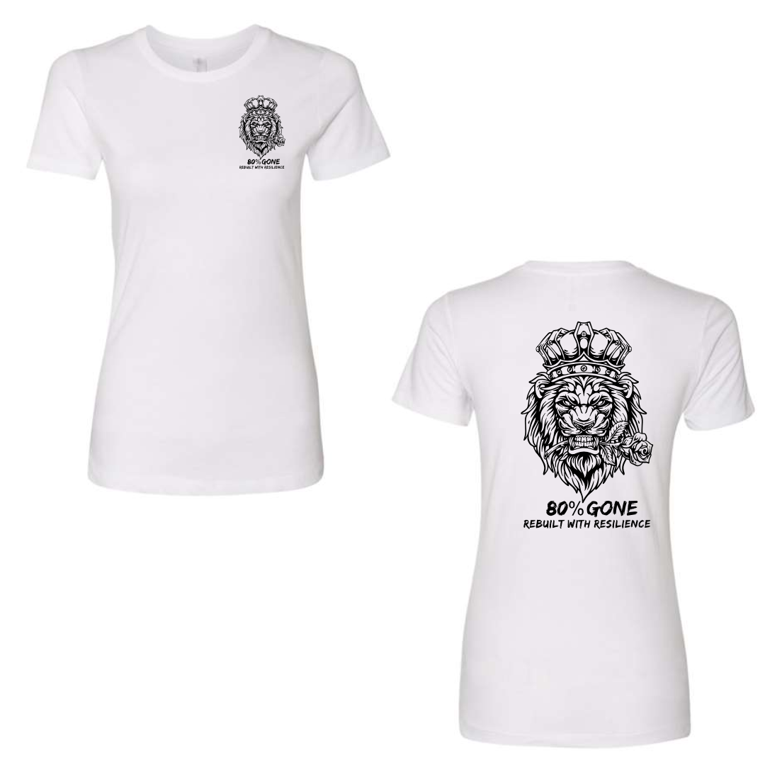 80 Percent Gone - Women's Tee - SLIM FIT - Lion Logo