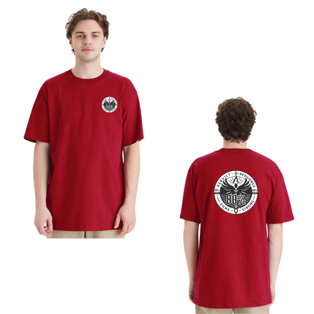 80 PERCENT GONE - TALL T-SHIRT CLASSIC LOGO