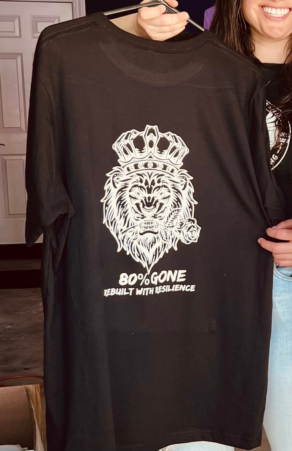 80 PERCENT GONE - UNISEX JERSEY TEE - LION LOGO
