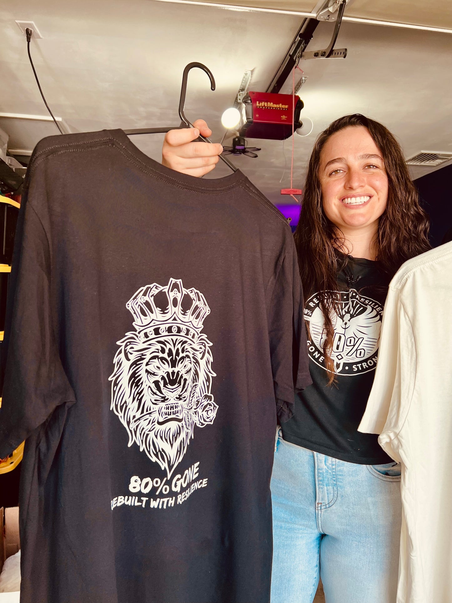 80 PERCENT GONE - UNISEX JERSEY TEE - LION LOGO