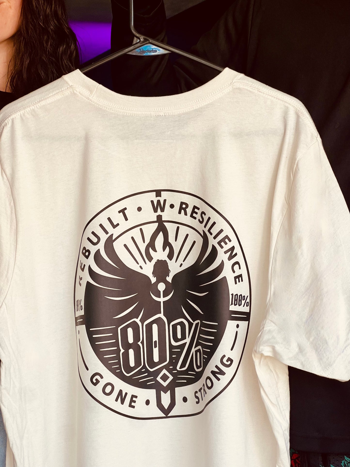 80 PERCENT GONE - UNISEX JERSEY TEE - CLASSIC LOGO (XS-5XL)