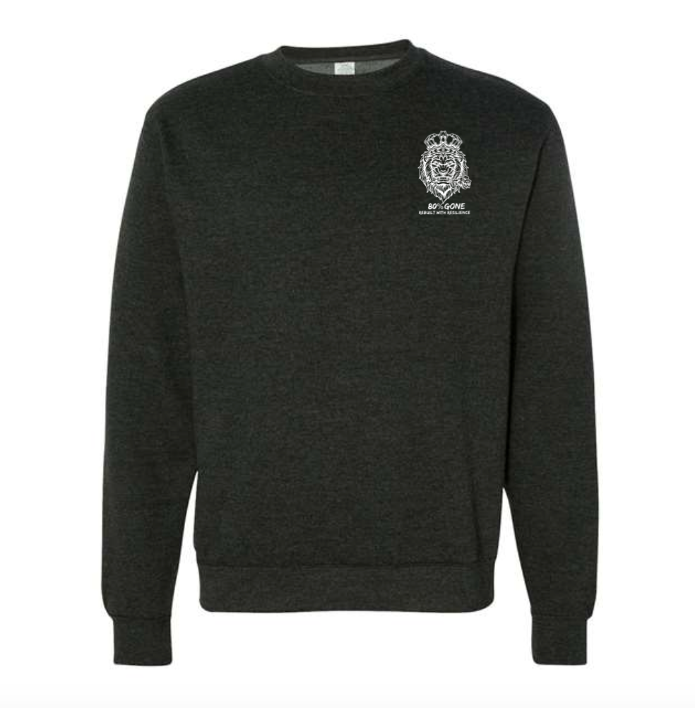 80 PERCENT GONE - CREW NECK - LION LOGO