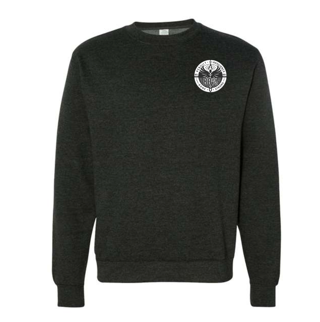 80 PERCENT GONE - CREW NECK - CLASSIC LOGO
