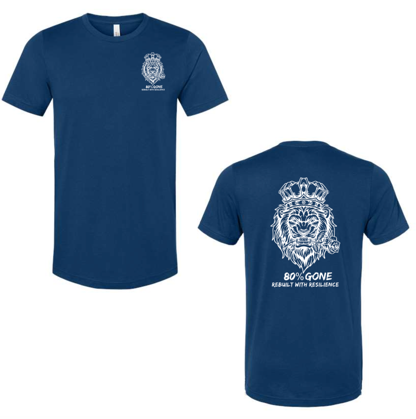 80 PERCENT GONE - UNISEX JERSEY TEE - LION LOGO
