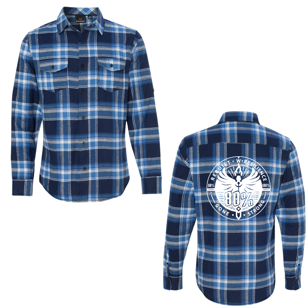 80 PERCENT GONE - FLANNEL - CLASSIC LOGO