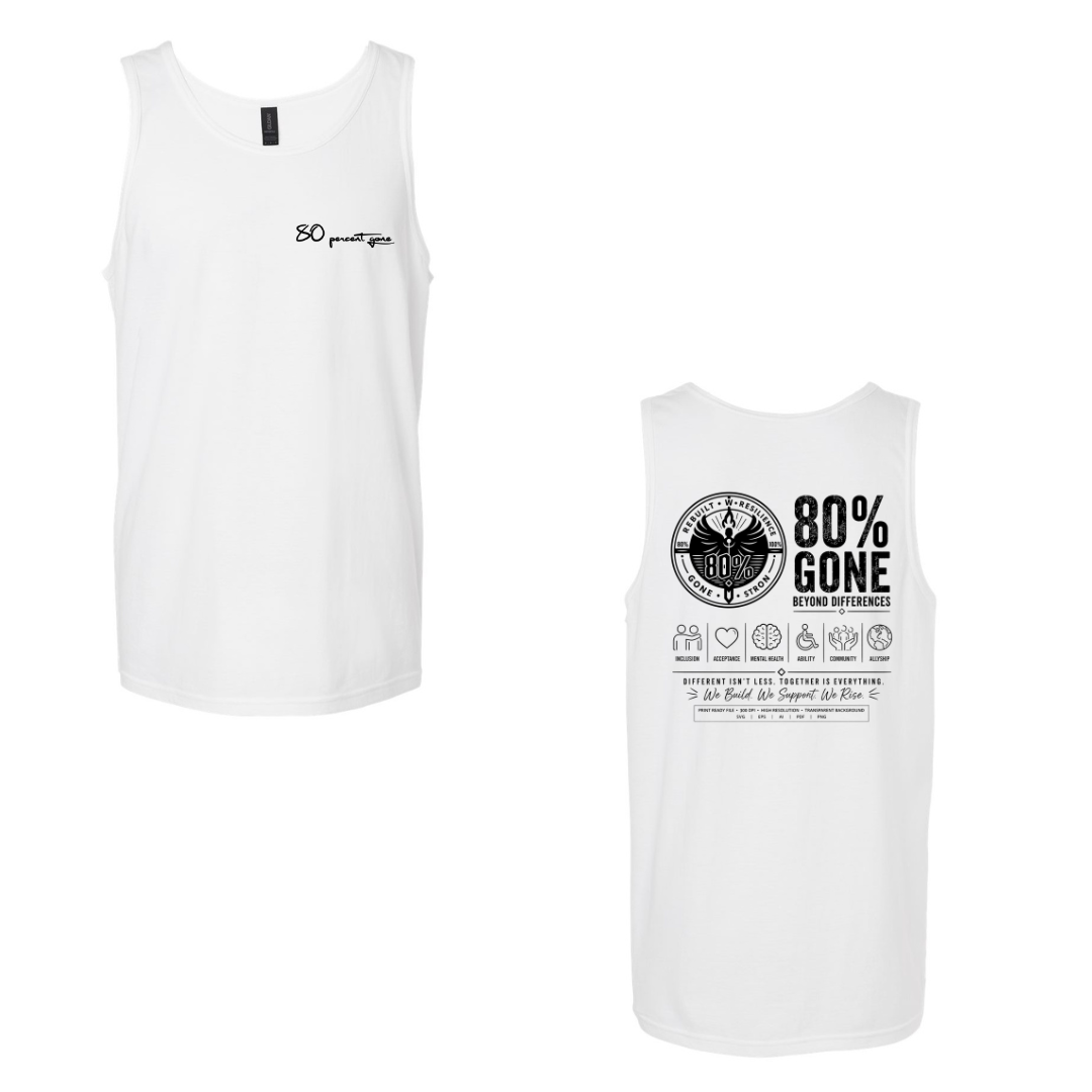 80 PERCENT GONE BEYOND DIFFRENCES PREMIUM TANK TOP