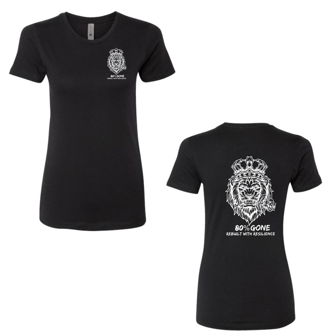 80 Percent Gone - Women's Tee - Lion Logo