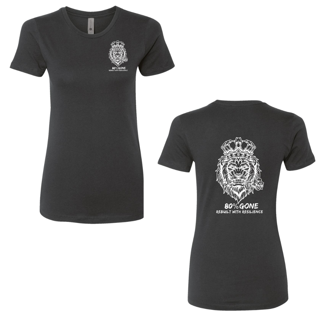 80 Percent Gone - Women's Tee - Lion Logo