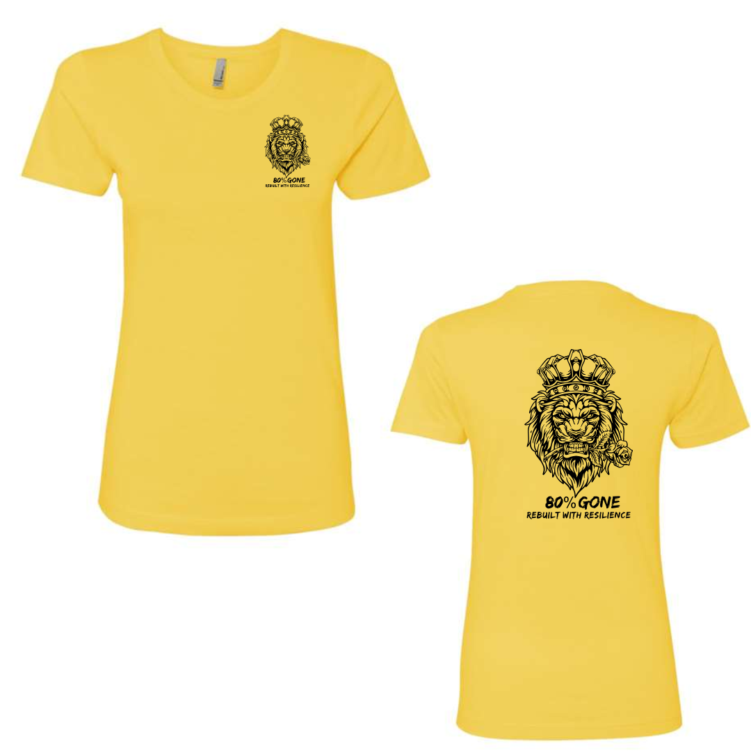 80 Percent Gone - Women's Tee - Lion Logo