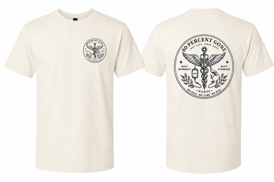 80 PERCENT GONE - UNISEX NURSE LOGO T-SHIRT
