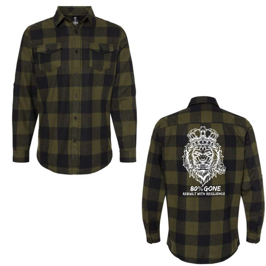 80 PERCENT GONE - LION FLANNEL