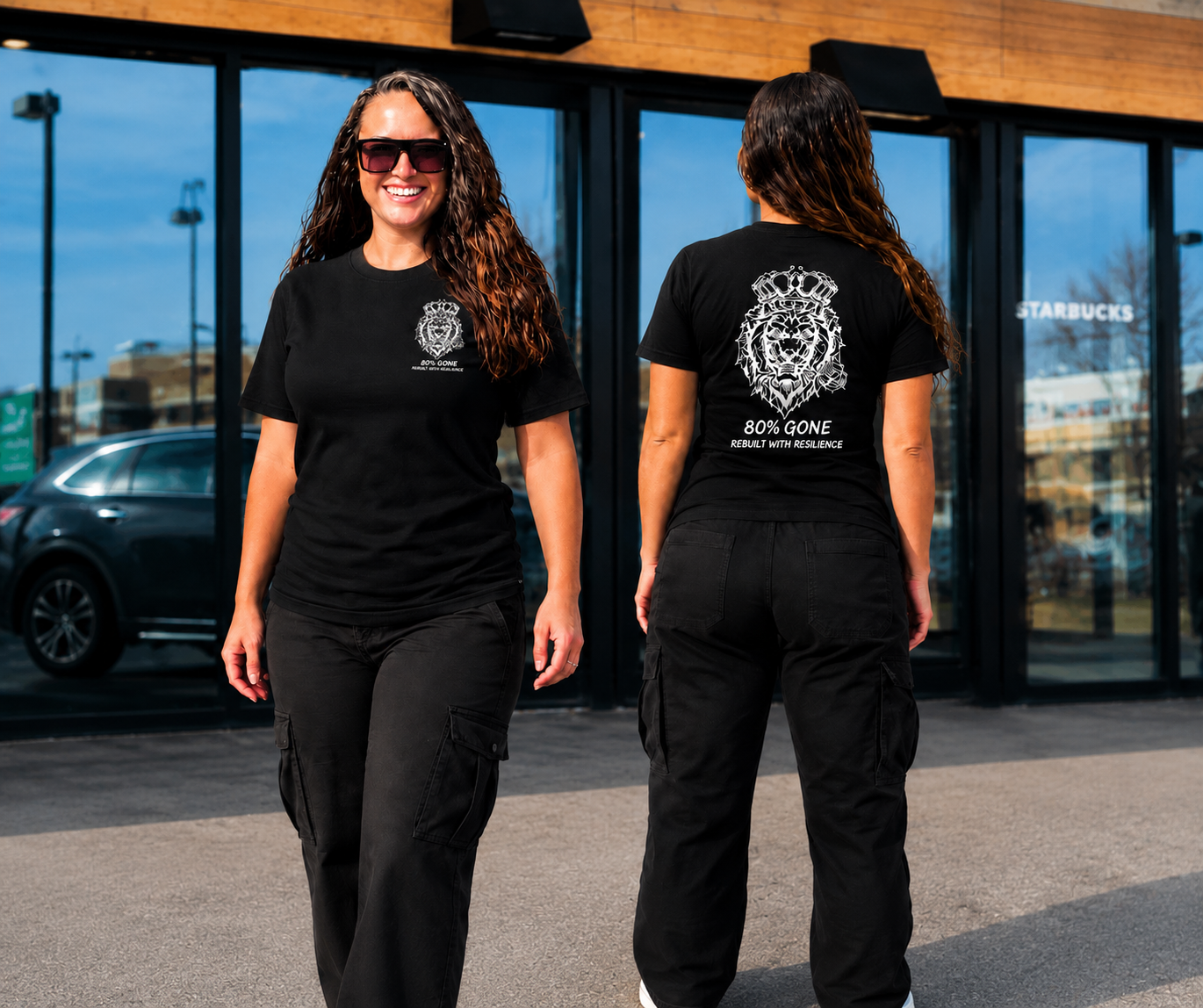 80 PERCENT GONE - UNISEX JERSEY TEE - LION LOGO