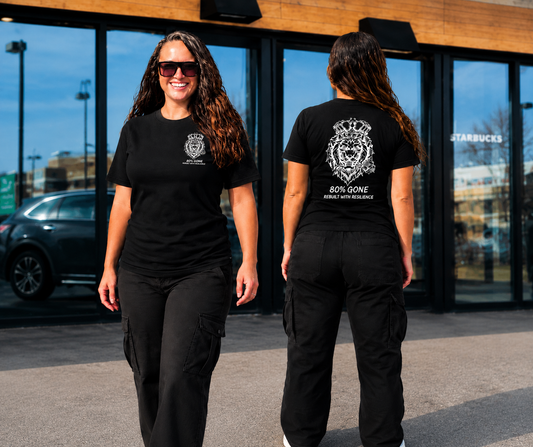 80 PERCENT GONE - UNISEX JERSEY TEE - LION LOGO