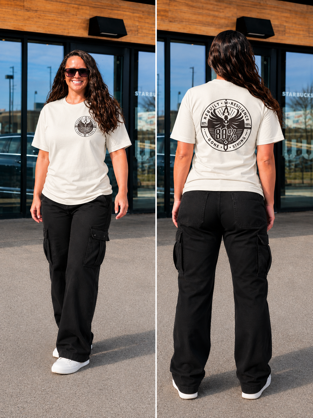 80 PERCENT GONE - UNISEX JERSEY TEE - CLASSIC LOGO (XS-5XL)