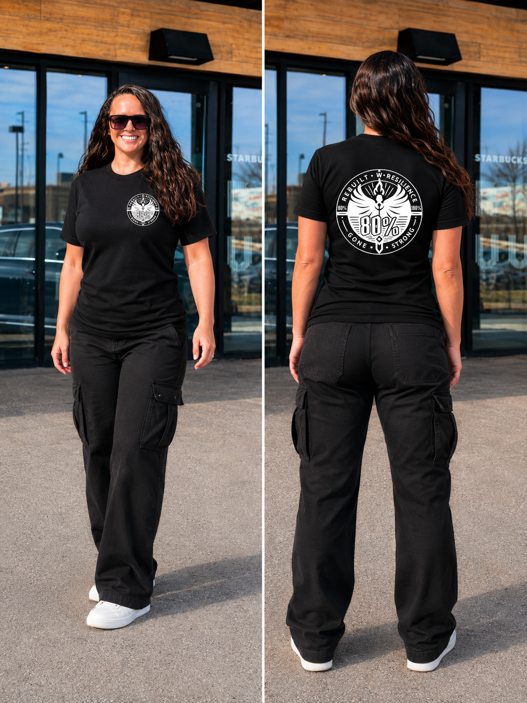 80 PERCENT GONE - UNISEX JERSEY TEE - CLASSIC LOGO (XS-5XL)