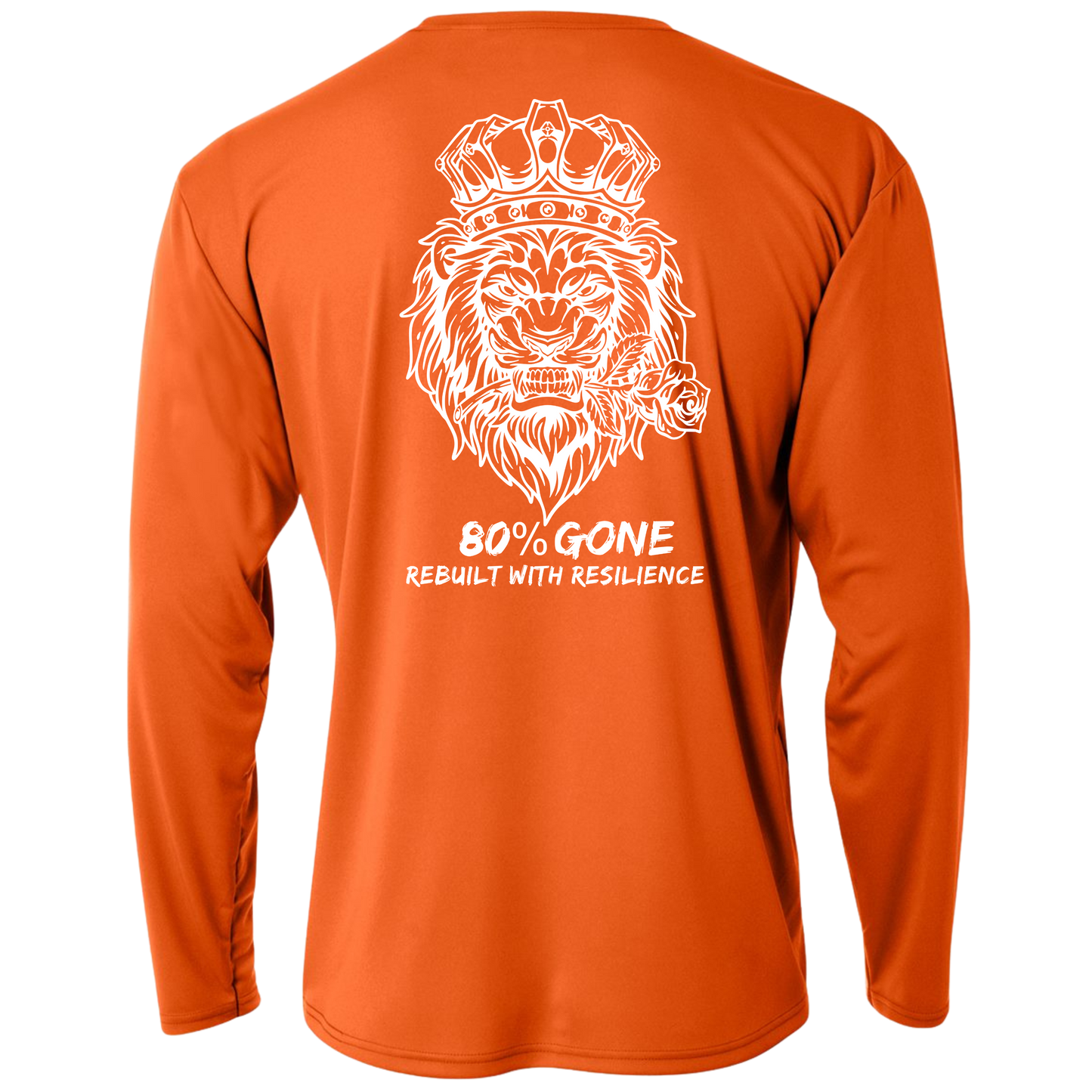 80 PERCENT GONE- UV LONG SLEEVE= LION LOGO