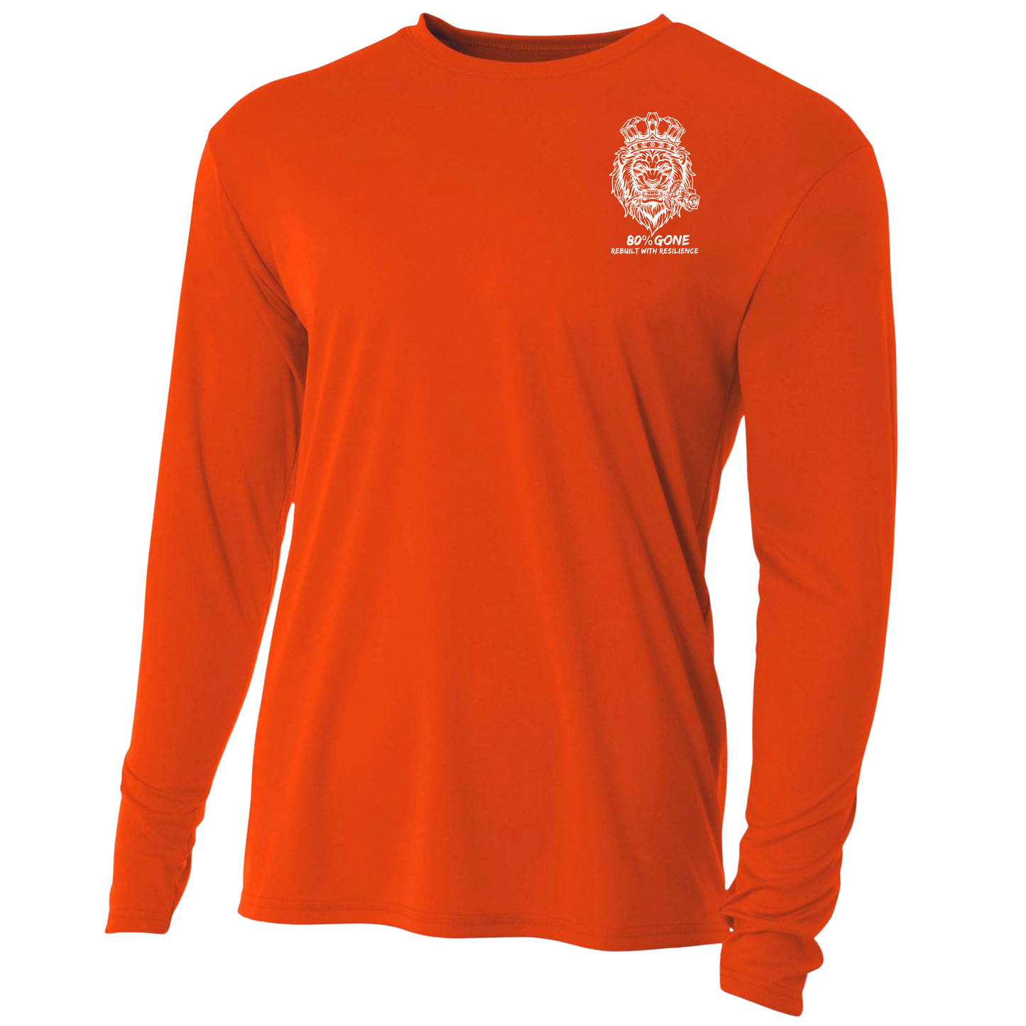 80 PERCENT GONE- UV LONG SLEEVE= LION LOGO